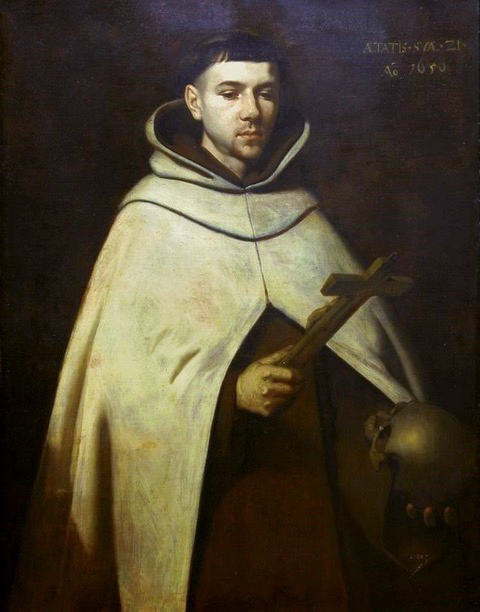 San Juan de la Cruz, óleo sobre tela. Francisco de Zurbarán. 1656 Muzeum Archidiecezjalne w Katowicach.